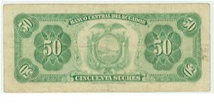 Banknote from Ecuador