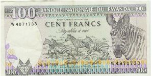 Banknote from Rwanda