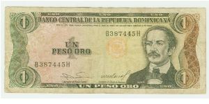 1984 UN PESO. Banknote