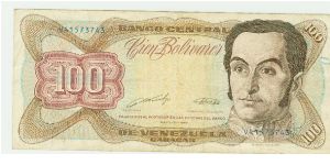 NICE 100 BOLIVARES FROM VENEZUELA. Banknote