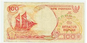 INDONESIA 100 RUPIAH NOTE. Banknote