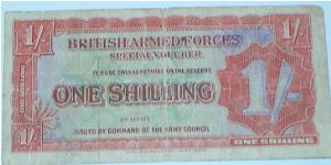 1 Shilling. British Armed Forces. 2nd Series. Banknote