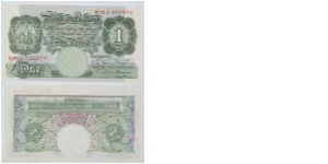 1 Pound. Beale signature Banknote