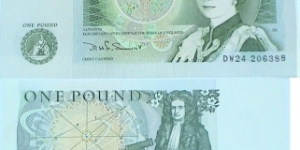 1 Pound. Issac Newton. Error= last number shifting error. Somerset siganture. Banknote