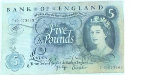 5 Pounds.Page signature.Seated Britannia. Banknote