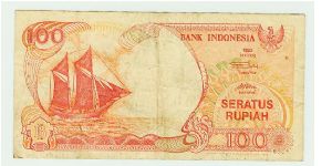 INDONESIA 100 RUPIAH. Banknote