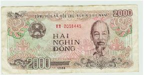 VIETNAM DOES SOME VERY INTERESTING NOTES. ESPECIALLY THE ONES WITH UNCLE HO'S FACE ON THEM. Banknote