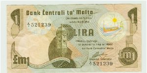 NUMBER 325 IS A NICE ONE POUND NOTE FROM MALTA. I WILL CONTINUE TO ADD A NOTE EVERY DAY UNTIL SOMEONE TAKES THE WHOLE COLLECTION. THERE ARE MANY SCARCE/RARE NOTES HERE, AND AT LESS THAN $4. A NOTE! PLEASE VIEW THE WHOLE COLLECTION BEFORE SOMEONE SNAPS IT UP, OR I END THE OFFER. Banknote