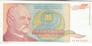 YU banknote 500 000 000 000 dinara
whit 11 zero's Banknote