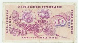 Banknote from Switzerland