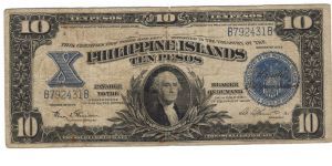 PI-71 1924 Philippine Islands 10 Peso note. Banknote
