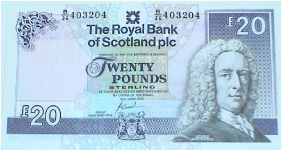 Royal Bank of Scotland. 20 Pounds. Brodick Castle. Banknote