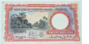 20 Shillings Banknote