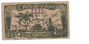 CAG-142 Cagayan 5 centavos note. Banknote