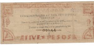 Banknote from Philippines