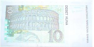 Banknote from Croatia