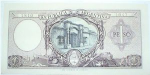 Banknote from Argentina