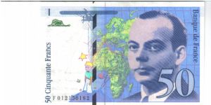 France 1993 50 francs. aUNC. Banknote