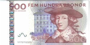 Sweden 2001 500 kroners, code 77. Nice hologram strip there and as well as being UNC. Banknote