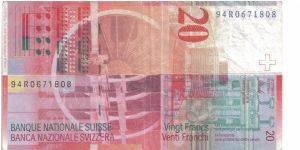 Banknote from Switzerland