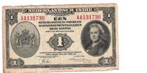 The dutch East India Company1943 Banknote