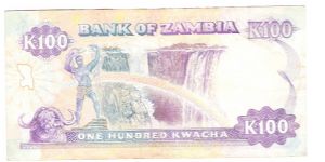 Banknote from Zambia