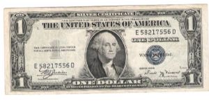 1935B Silver Certificate Julian /Vinson Banknote