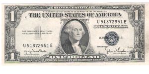 1935D Silver Certificate Clark/ Snyder WIde Banknote