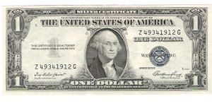 1935E clark/snyder silver certificate Banknote