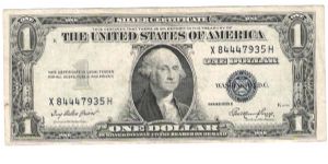 1935E silver cert. Banknote