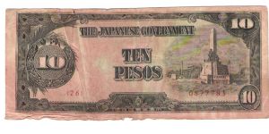 1940's Japanese Invasion money Banknote