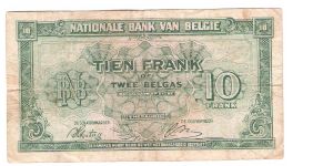 Banknote from Belgium