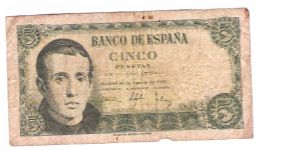 Cinco (5) pesatas Banknote