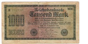 Weimar republic #76(?)cant see the water mark different from other one Banknote