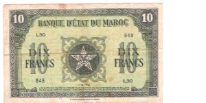 french occupation Banknote