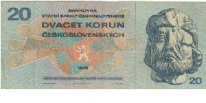 Banknote from Czech Republic