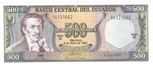 500 Sucres

P124A Banknote