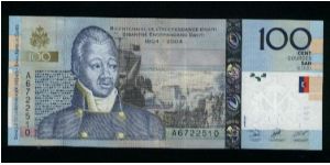 100 Gourdes.

Commemorative Issue (200th Anniversary of the Independence).

Henry Christophe on face; Citadelle Henry at Milot on back.

Pick-NEW Banknote