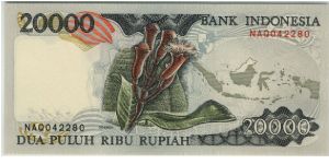 Banknote from Indonesia
