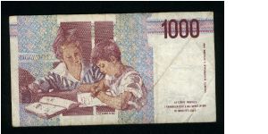 Banknote from Italy