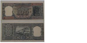 100 Rupees. Bhattacharya signature. Diamond series. Banknote