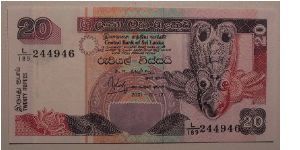 Sri Lanka 20 Rupees Banknote