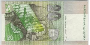 Slovakia 2001 20 Korun. Slovakia 2000 500 Korun. Special thanks to Budhe Ratna Banknote