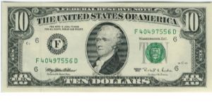 USA Atlanta 1995 $10 Banknote
