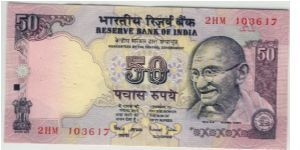 India 2002 50 Rupees. Special thanks to Kamesh Penumarthy Banknote