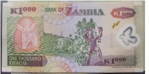 Banknote from Zambia