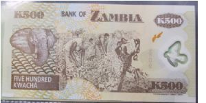 Banknote from Zambia