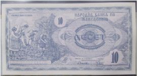 Banknote from Macedonia