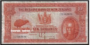 10/- Lefeaux 1Z Banknote