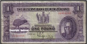 £1 Lefeaux 1D (Last prefix) Banknote
